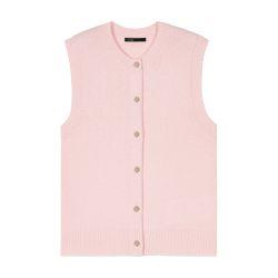 Sleeveless wool cardigan by MAJE