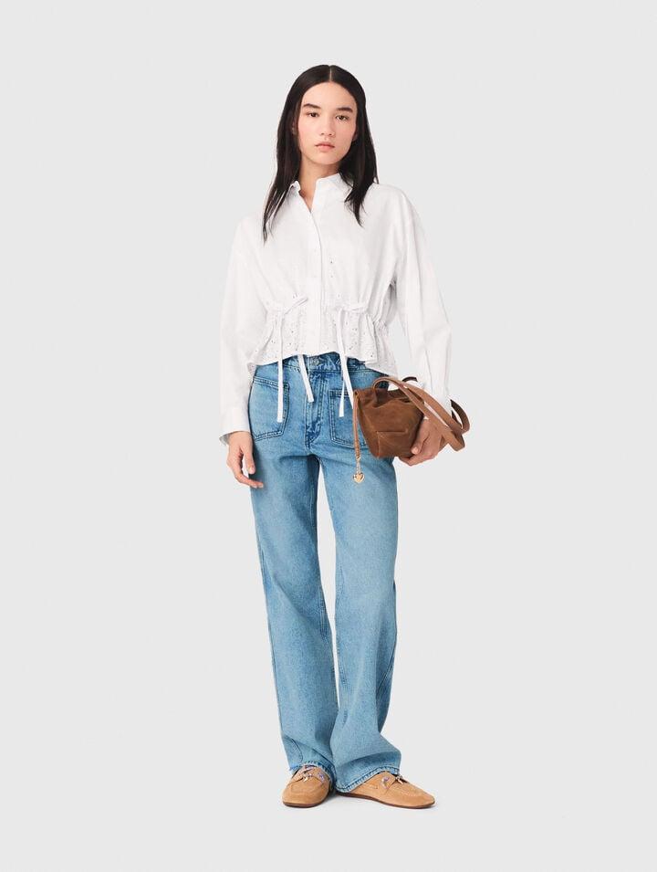 Straight jeans with chains by MAJE