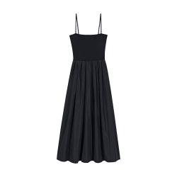 Strapless mesh and taffeta dress by MAJE