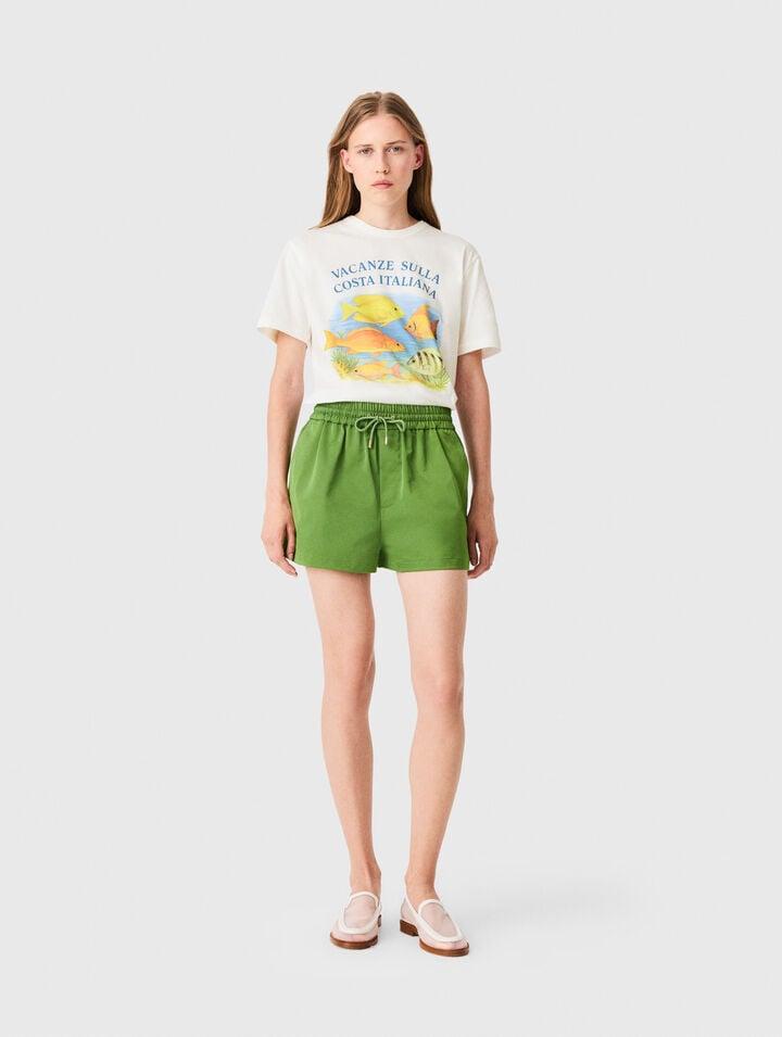 Technical fabric shorts by MAJE