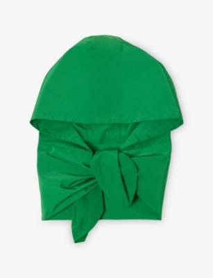 Tie-Up Waterproof Shell Hood by MAJE