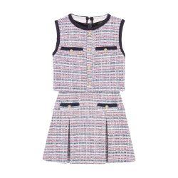 Tweed 2-in-1 short dress by MAJE