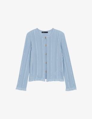 Two-In-One Openwork Knitted Cardigan by MAJE