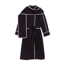 Two-tone double-sided coat by MAJE