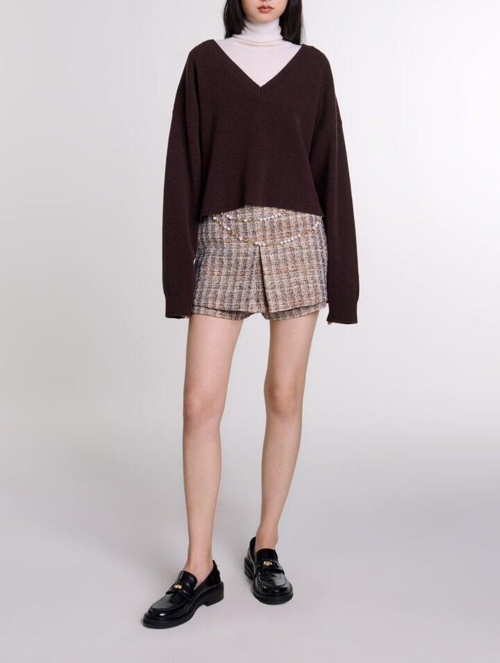 V-neck jumper by MAJE