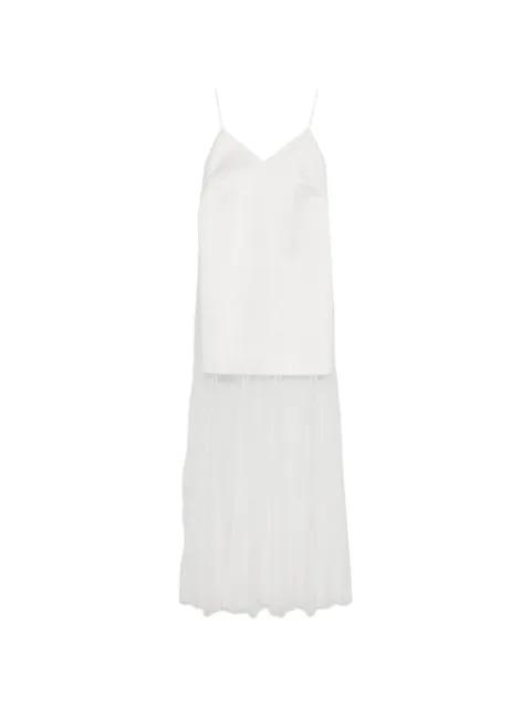 V-neck laced maxi dress by MAJE