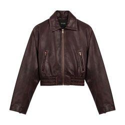 Vintage leather jacket by MAJE