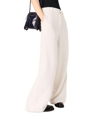 Wide Leg Tweed Pants by MAJE