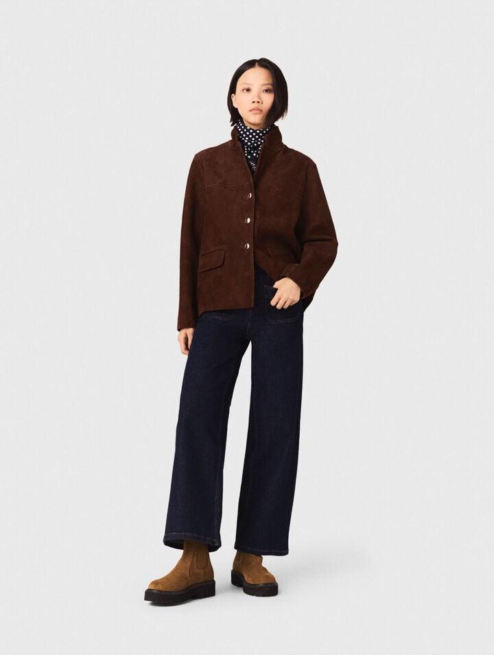 Wide jeans with patch pockets by MAJE