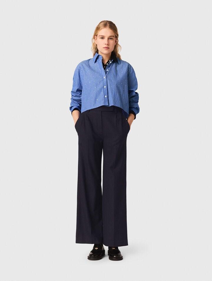 Wide-leg suit trousers by MAJE
