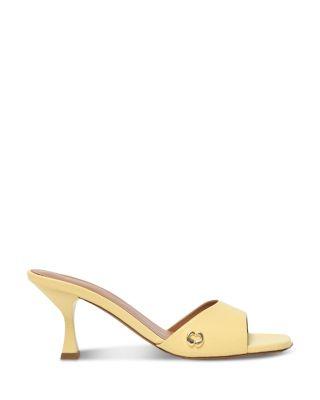 Women's Leather Heeled Mules by MAJE