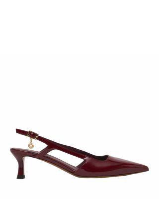 Women's Patent Leather Slingback Pumps by MAJE