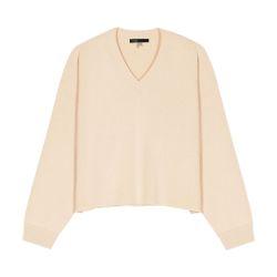 Wool blend v-neck jumper by MAJE