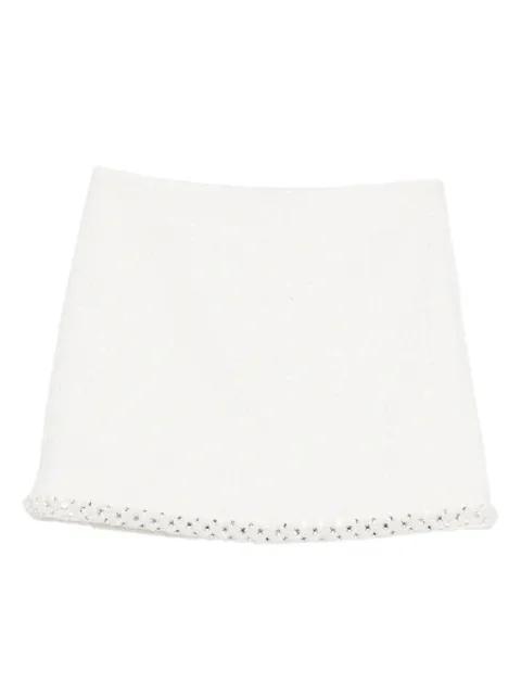 beaded.details mini skirt by MAJE