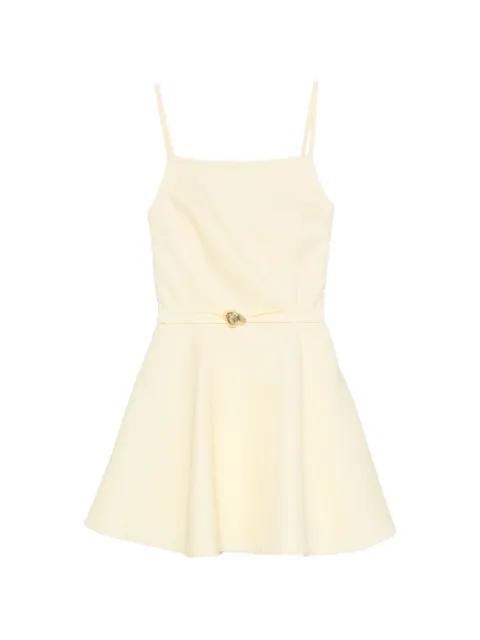 belted flared mini dress by MAJE