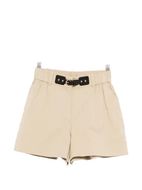 belted mini shorts by MAJE