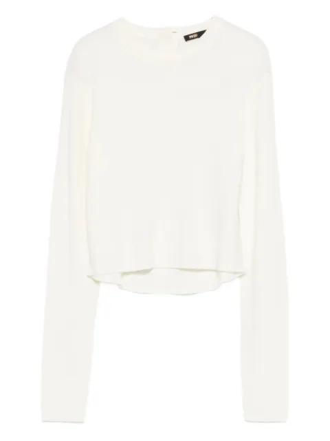 bow-detail sweater by MAJE