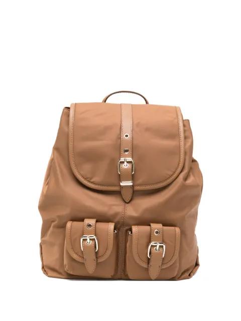 buckle-detail backpack by MAJE
