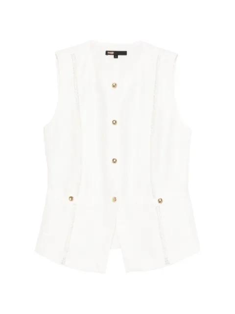 button-detailed vest by MAJE