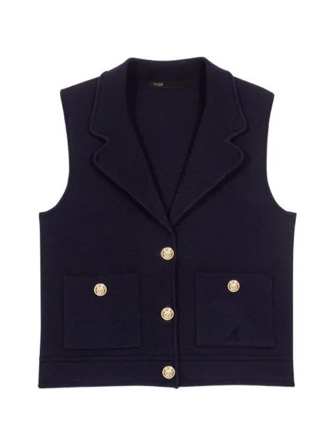 button pocket vest by MAJE