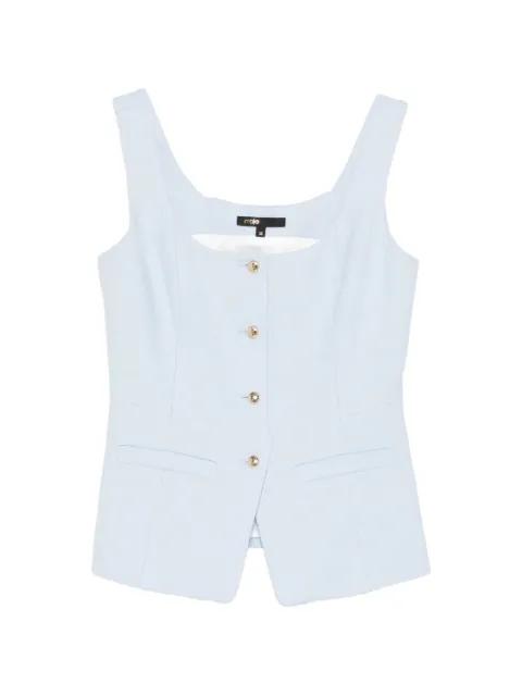 button-up vest by MAJE