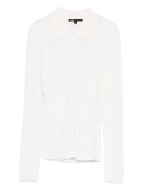 buttoned collared sweatshirt by MAJE