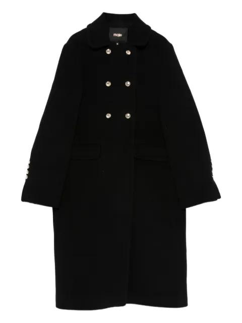 buttoned double-breasted coat by MAJE