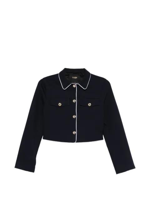 buttoned piped jacket by MAJE