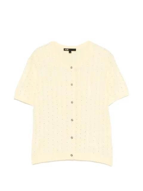 buttoned short-sleeve cardigan by MAJE