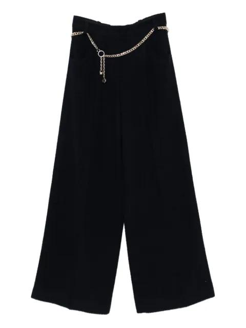 chain-detail trousers by MAJE
