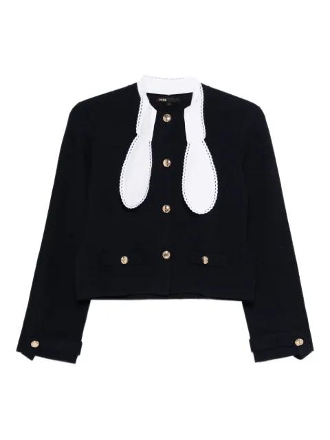 collar button cardigan by MAJE