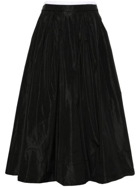 contrast-waistband midi skirt by MAJE