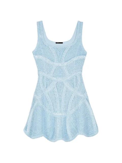 crochet mini dress by MAJE