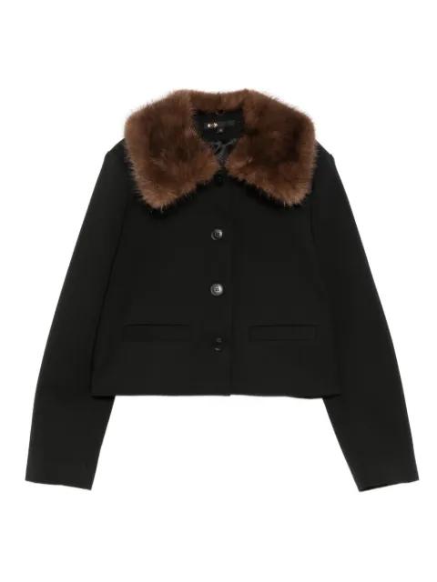 cropped buttoned jacket by MAJE