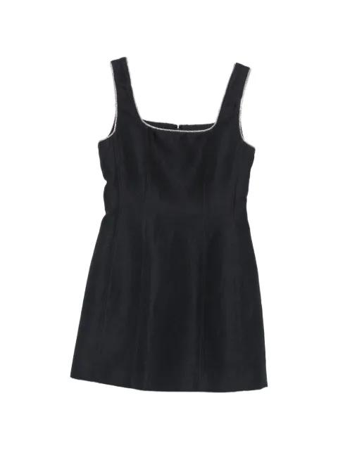 crystal-embellished square-neck mini dress by MAJE