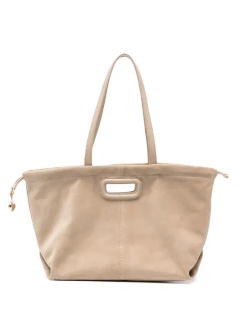 cutout leather shoulder bag by MAJE