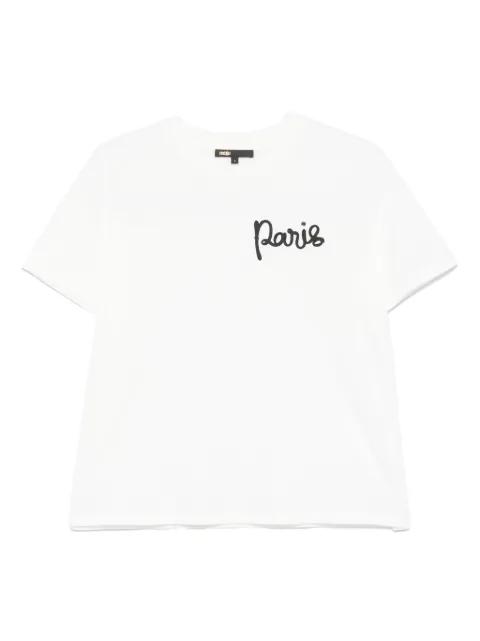 embroidered T-shirt by MAJE