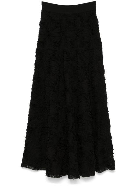 embroidered maxi skirt by MAJE
