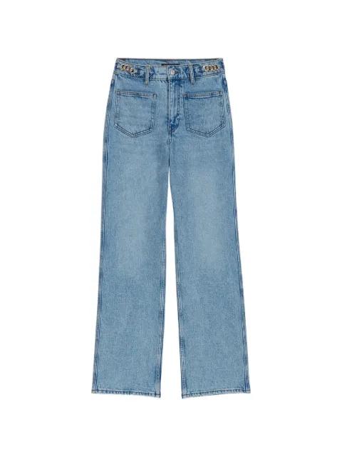 flared straight jeans by MAJE