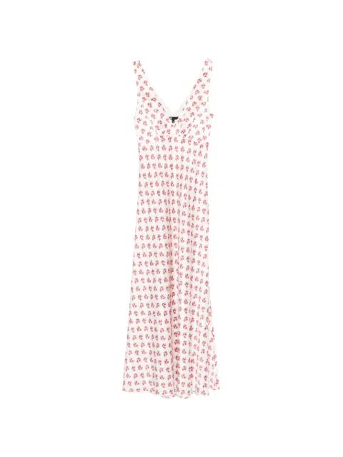 floral V-neck maxi dress by MAJE