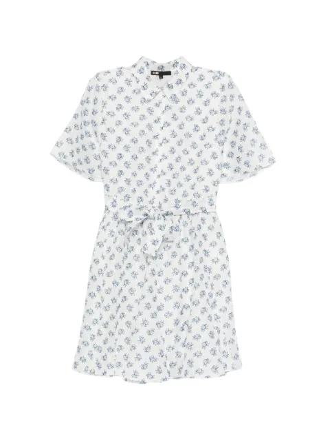 floral buttoned maxi dress by MAJE