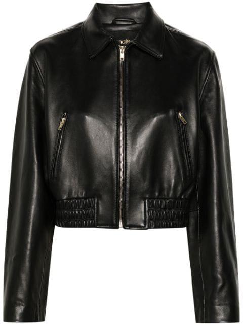 leather jacket by MAJE