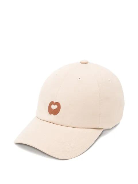 leather-patch baseball cap by MAJE