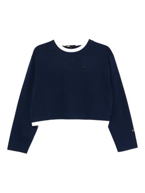 long-sleeve logo-embroidered T-shirt by MAJE