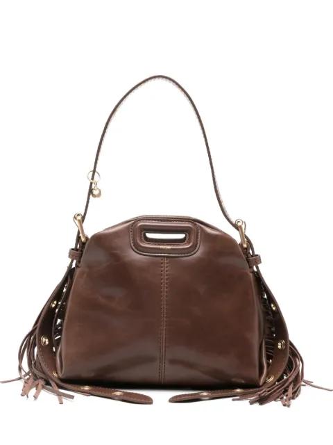 mini Miss M fringed leather tote bag by MAJE