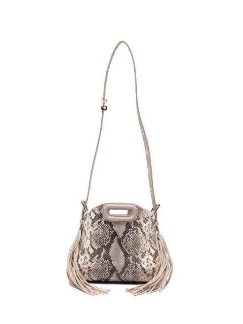 mini Miss M snake-print cross body bag by MAJE