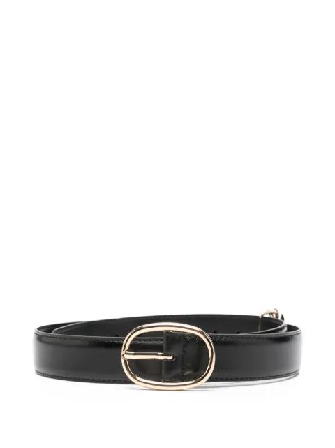oval-buckle belt by MAJE