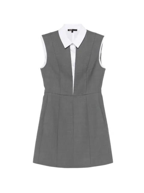 panelled mini dress by MAJE