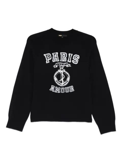 paris motif sweatshirt by MAJE
