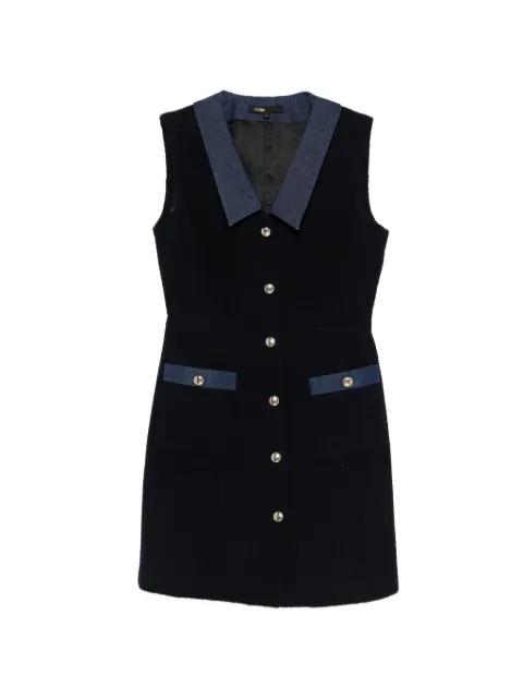 patch-pocket button mini dress by MAJE